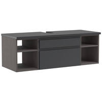 Mască Pentru Lavoar 120/41/47 cm  - grafit/gri, Modern, material pe bază de lemn (120/41/47cm) - Held