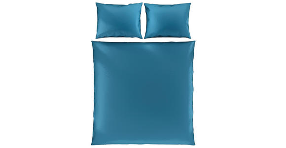 BETTWÄSCHE TANJA Satin 200/200 cm - Blau, Basics, Textil (200/200cm) - Novel