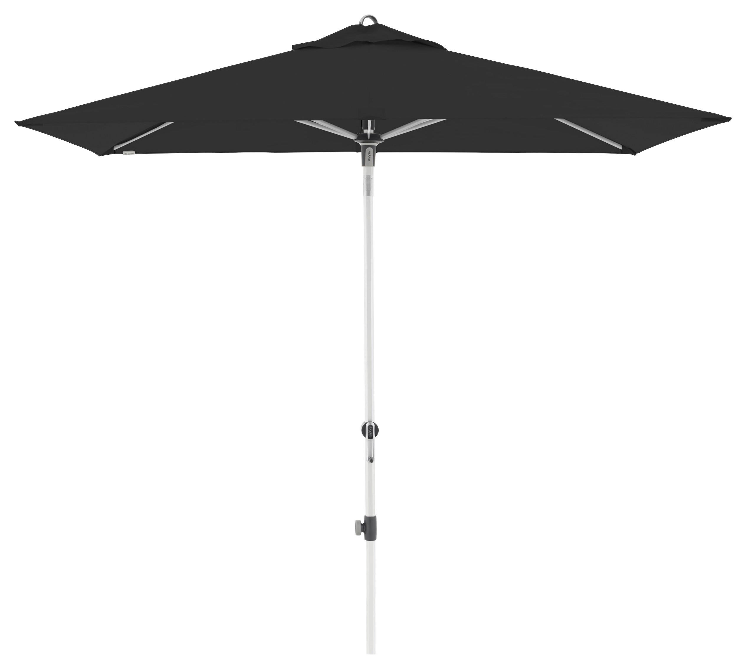 SONNENSCHIRM 210x140 cm Schwarz  - Silberfarben/Schwarz, Design, Textil/Metall (220/140cm) - Doppler