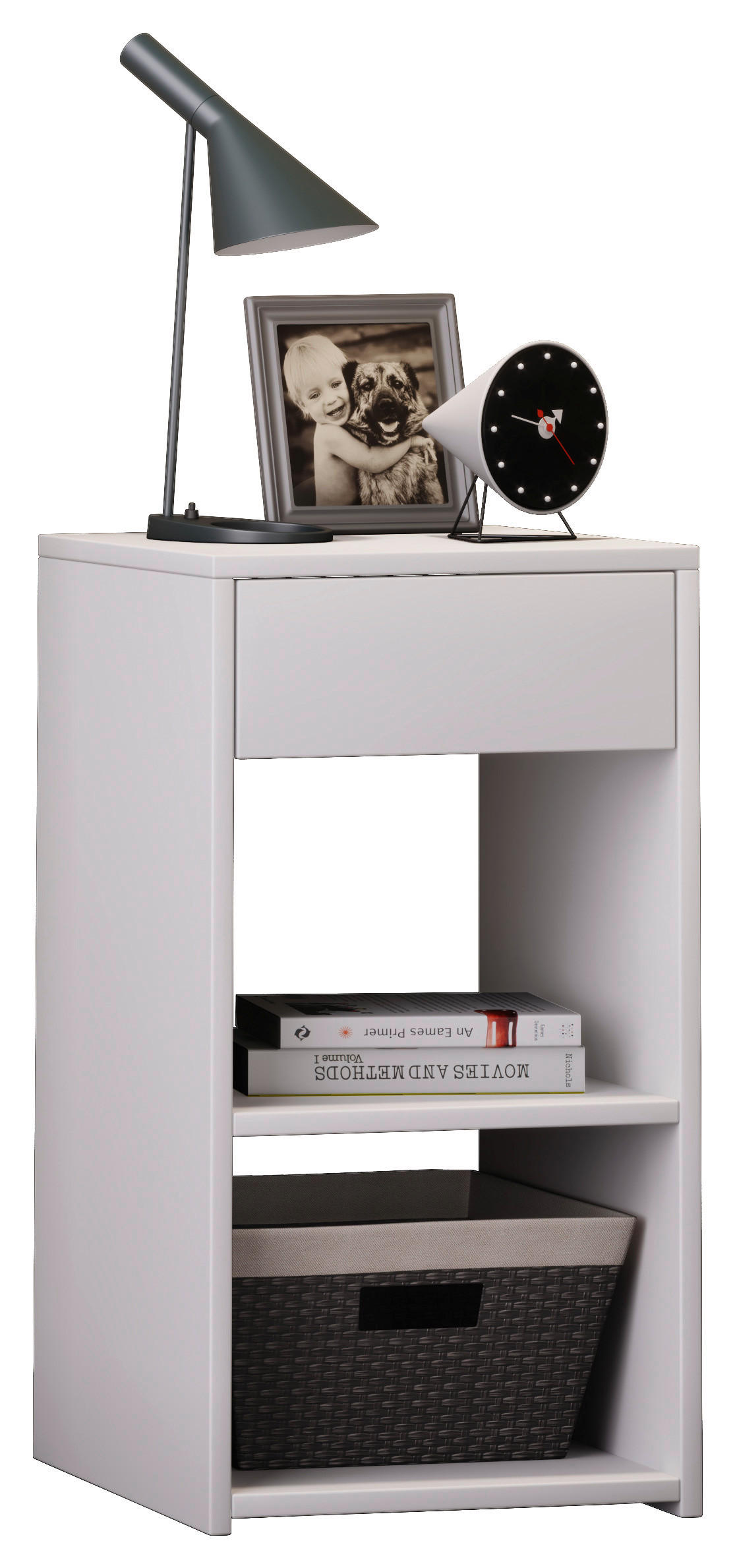 NACHTSCHRANK 35/65/35 cm  - Weiß, KONVENTIONELL, Holzwerkstoff (35/65/35cm) - MID.YOU