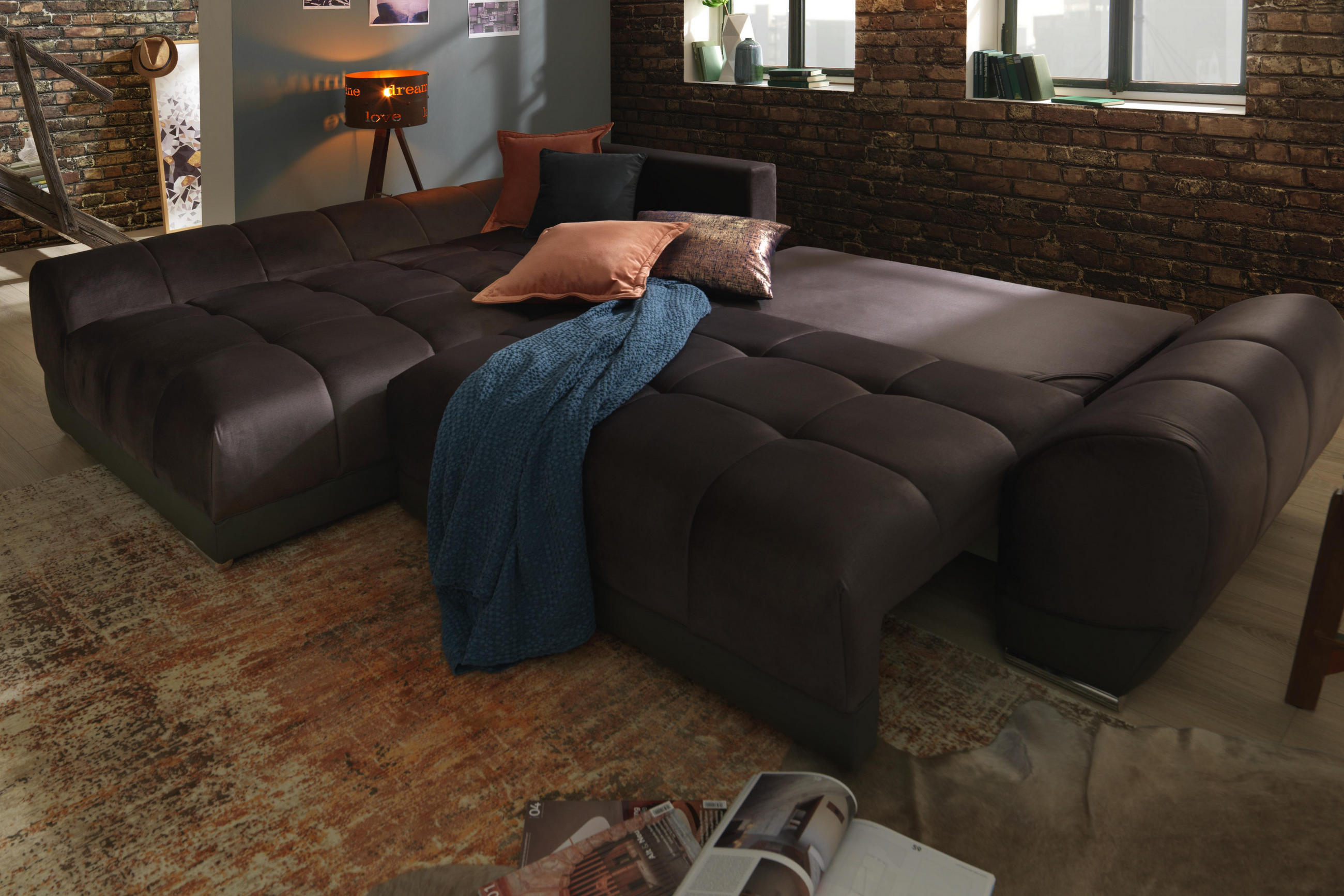 Dunkelgrau Rosa Wohnzimmer