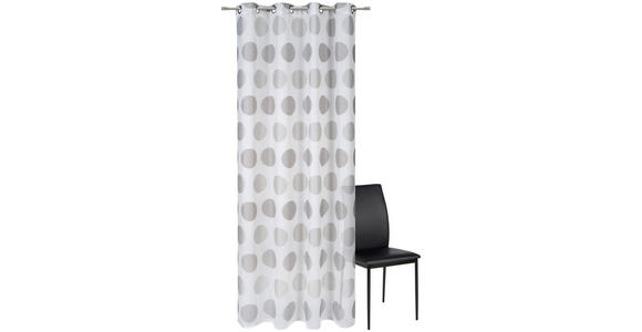 ÖSENVORHANG halbtransparent  - Grau, Design, Textil (140/245cm) - Esposa