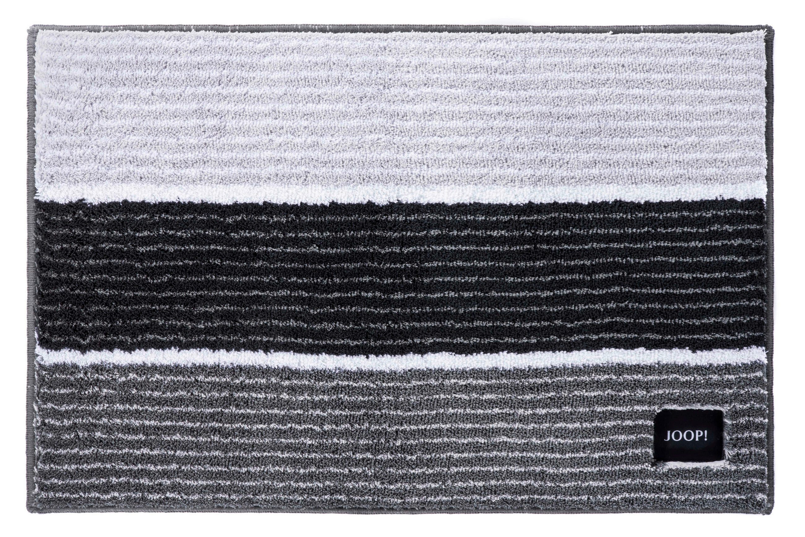 BADTEPPICH Lines Anthrazit 50/60 cm  - Anthrazit, Basics, Textil (50/60cm) - Joop!