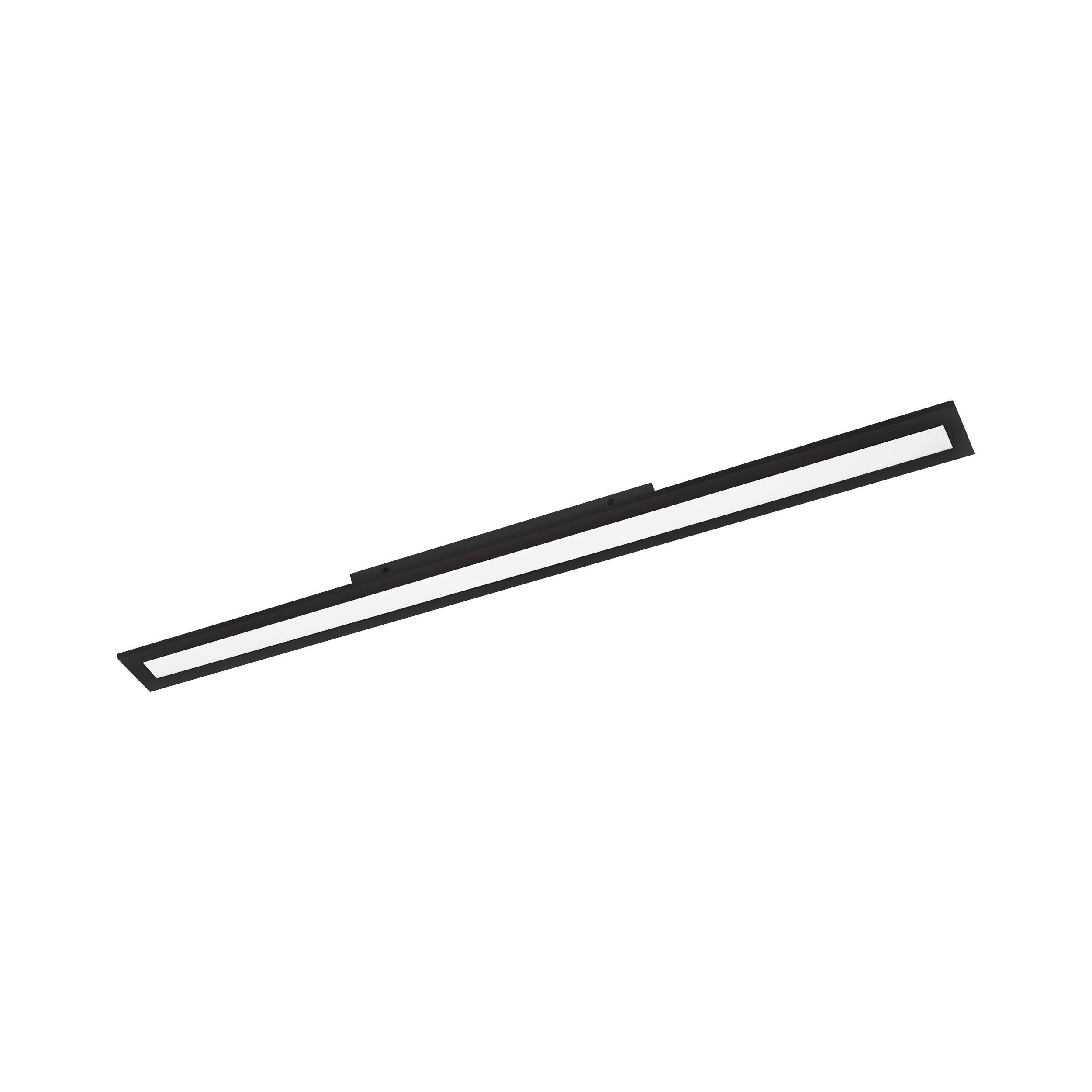 LED-DECKENLEUCHTE Salobrena-Z  Smart 120/10/5 cm   - Schwarz/Weiß, Design, Kunststoff/Metall (120/10/5cm) - Eglo
