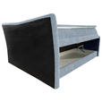 BOXSPRINGBETT 180/200 cm  in Hellblau  - Chromfarben/Hellblau, KONVENTIONELL, Textil/Metall (180/200cm) - Esposa