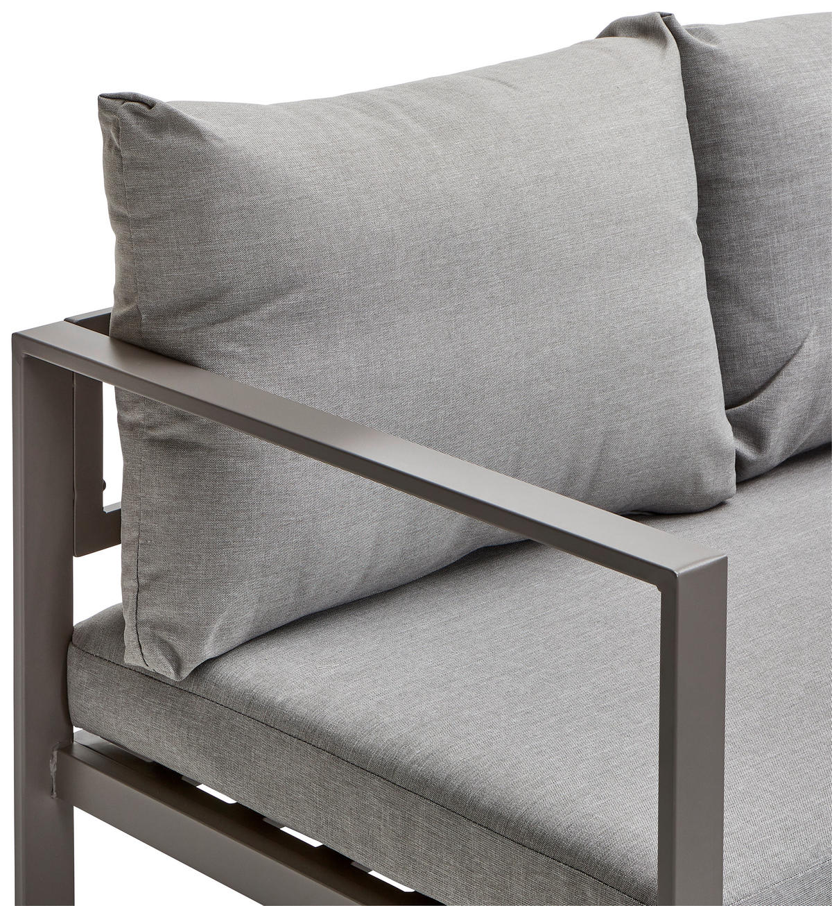 VRTNA LOUNGE GARNITURA tkanina jeklo  - siva/antracit, Moderno, kovina/tekstil (193/244cm) - Ambia Garden