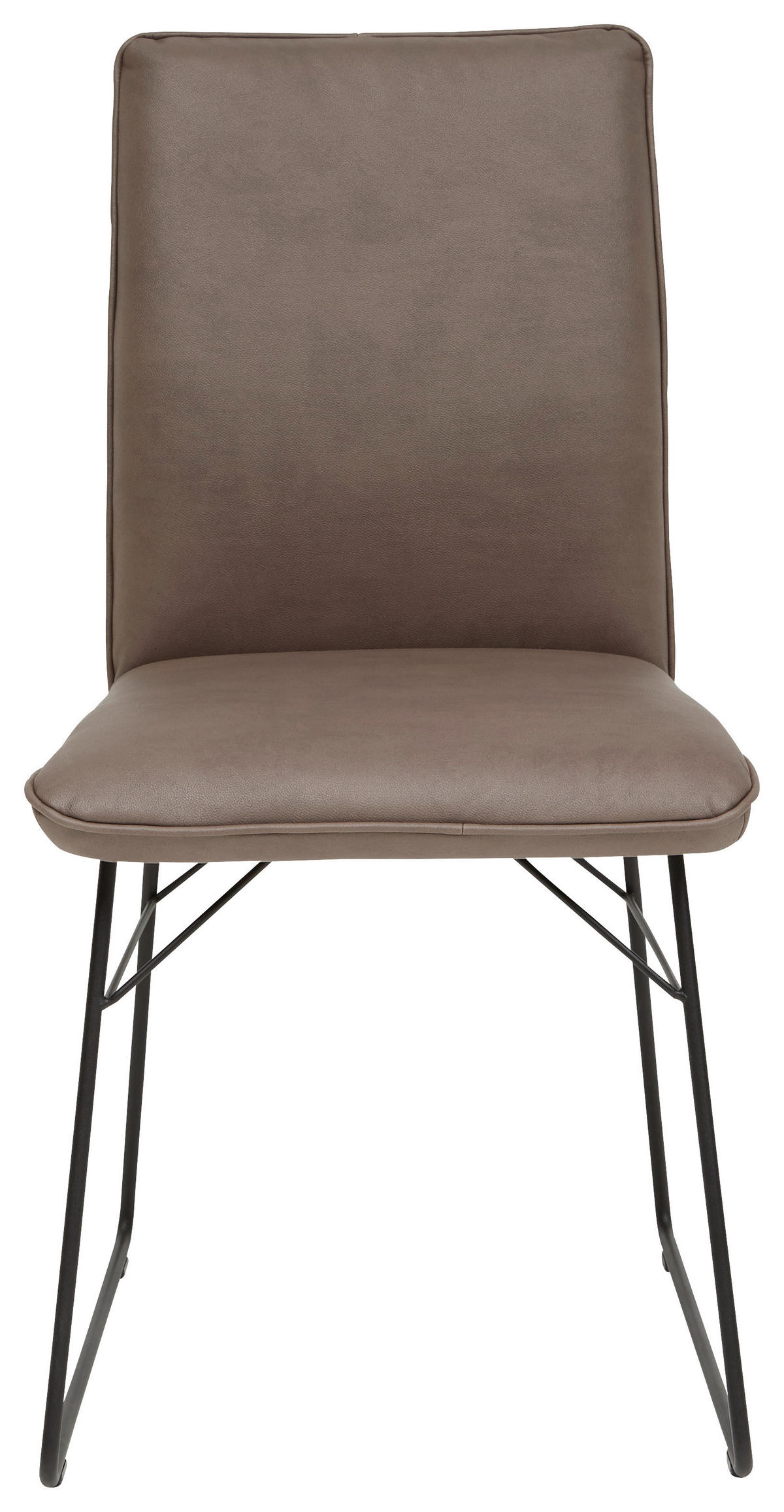 STUHL - Schwarz/Braun, Design, Textil/Metall (46/91/60cm) - Dieter Knoll