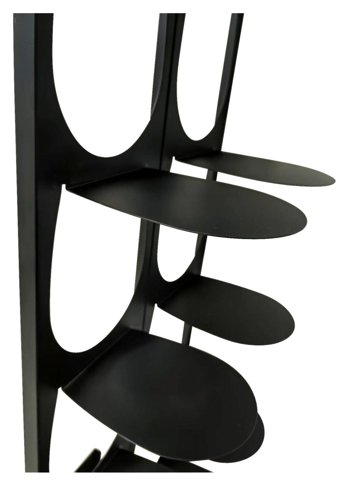 REGÁL NA TOPÁNKY, čierna, 30/100/30 cm - čierna, Basics, kov (30/100/30cm) - Carryhome