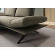 ECKSOFA  in Flachgewebe Hellbraun  155/234 cm  - Hellbraun/Schwarz, Design, Textil/Metall (155/234cm) - Dieter Knoll