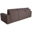 ECKSCHLAFSOFA  mit Cord Mokka  - Schwarz/Mokka, KONVENTIONELL, Textil (248/146cm) - Xora