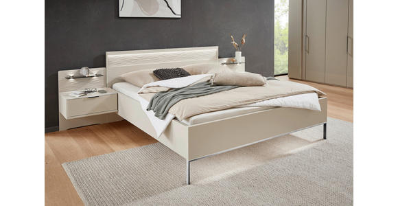 BETTANLAGE - Champagner, Design, Glas (180/200cm) - Dieter Knoll