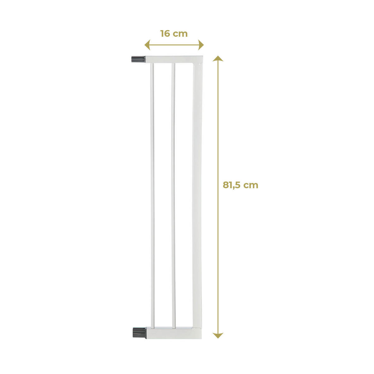 SCHUTZGITTERVERLÄNGERUNG 16/81,5 cm  - Weiß, Basics, Metall (16/81,5cm) - Geuther