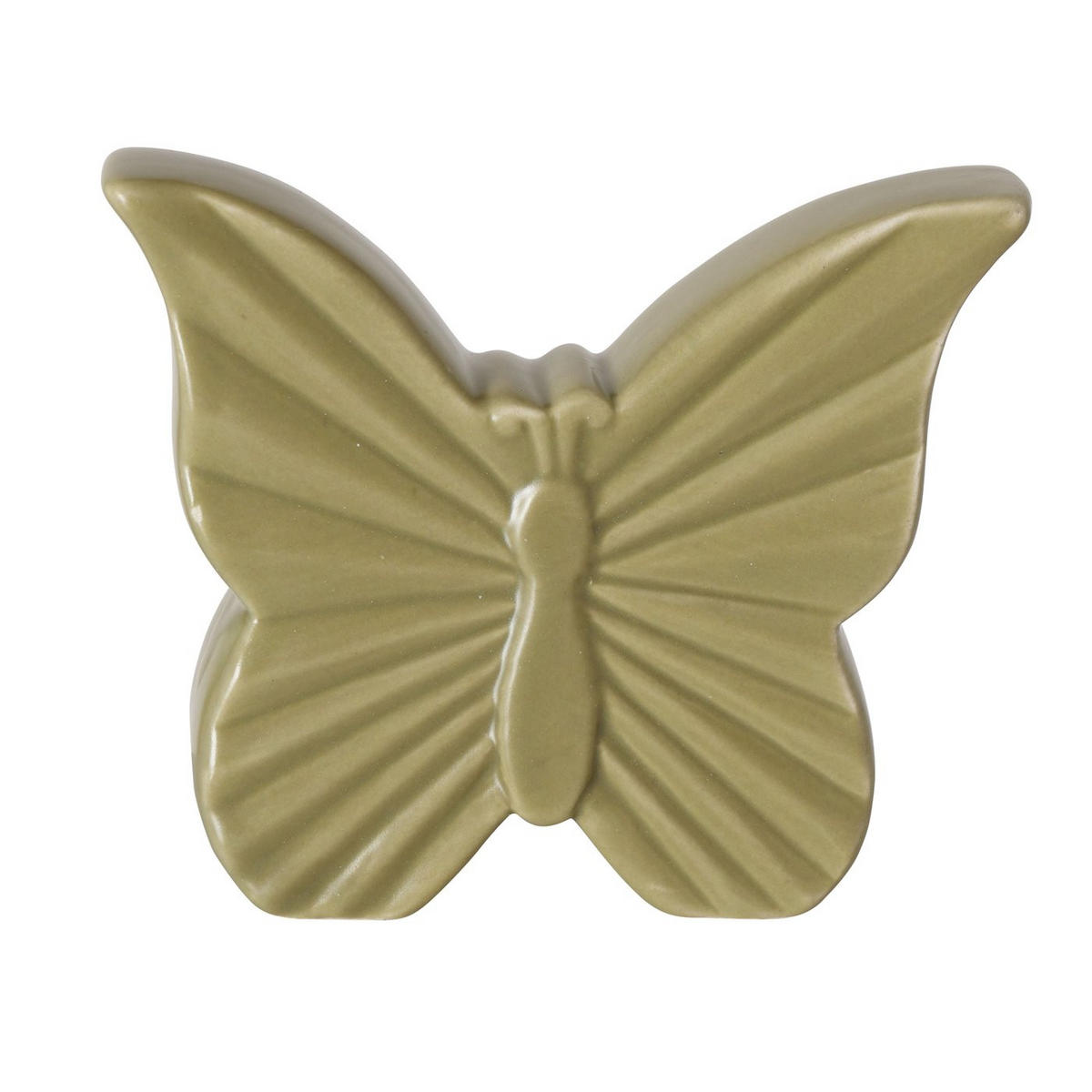 DEKORATIONSFJÄRIL - beige/grön, Basics, keramik (8,5/2/7cm)