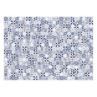 OUTDOORTEPPICH 170/240 cm Mosaik Blau  - Blau, Trend, Kunststoff (170/240cm)