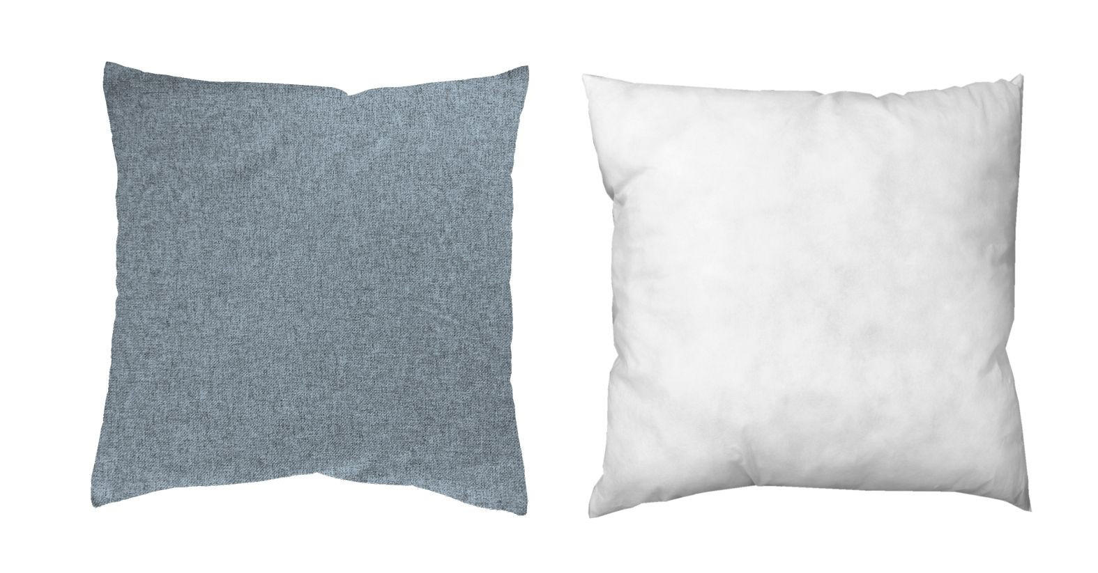 ZIERKISSEN  40/40 cm   - Blau, Basics, Textil (40/40cm)