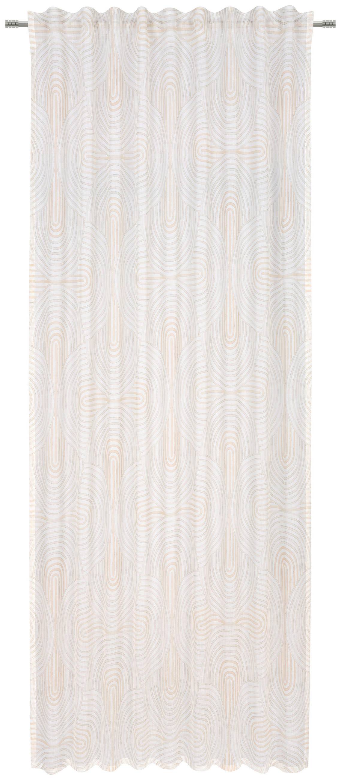 FERTIGVORHANG ROMANCE halbtransparent 140/255 cm   - Creme, Design, Textil (140/255cm) - Novel