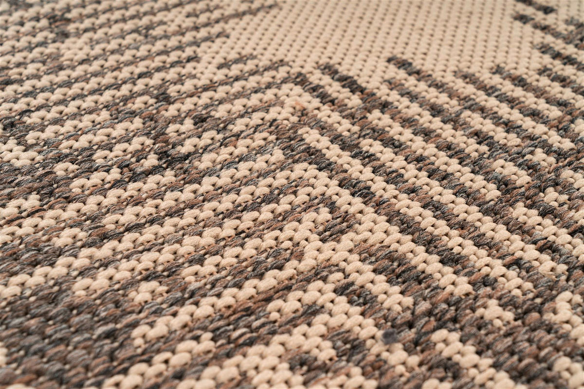 LÄUFER 80/150 cm Splash 225 Creme / Braun Braun, Creme  - Creme/Braun, KONVENTIONELL, Textil (80/150cm)