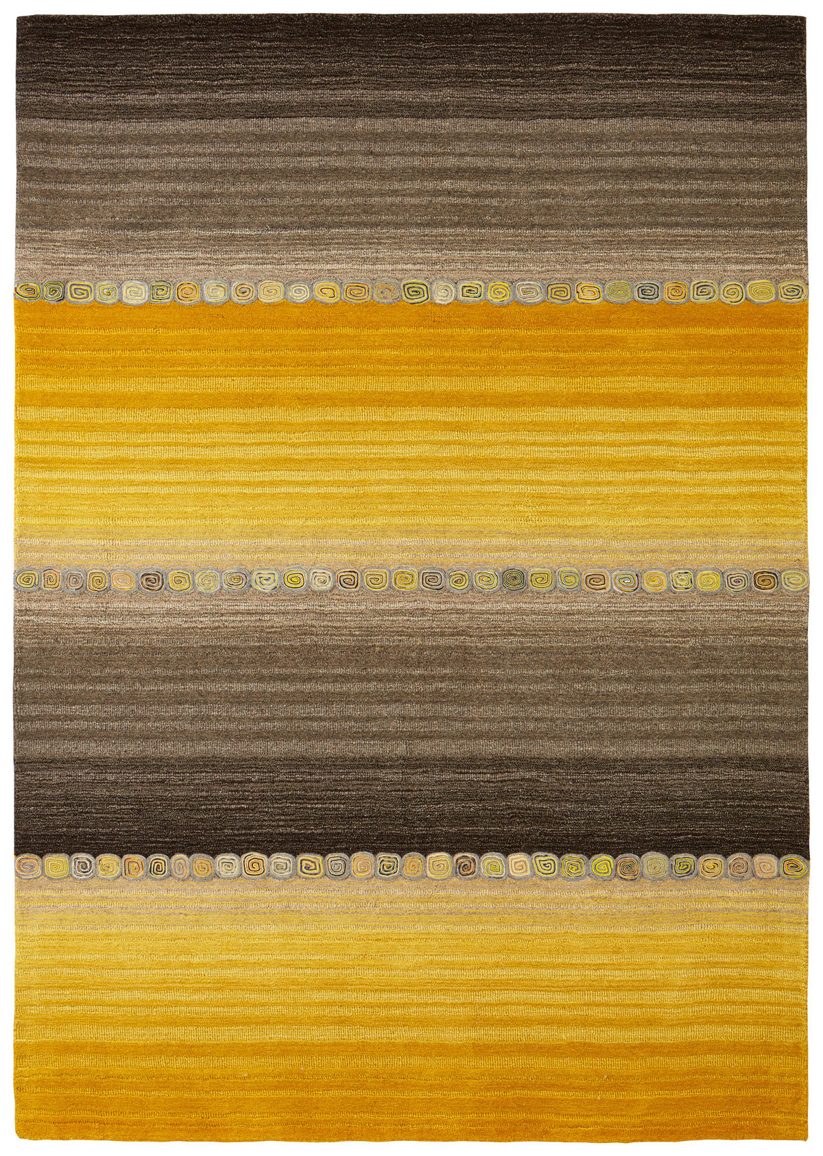 ORIENTTEPPICH 60/90 cm Twilight in yellow  - Gelb/Braun, Lifestyle, Textil (60/90cm) - Cazaris