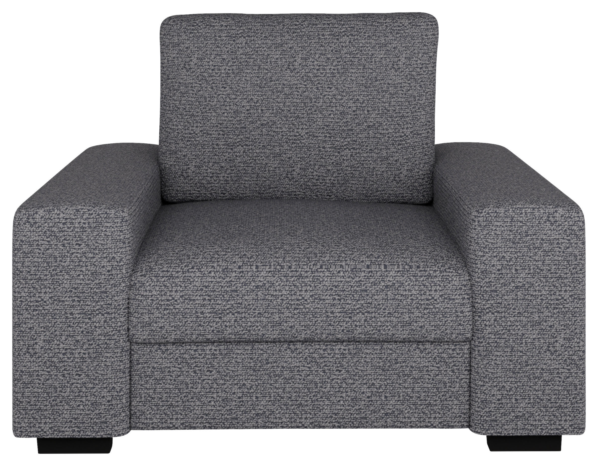 SESSEL in Bouclé Grau  - Beige/Schwarz, Design, Textil (108/91/92cm) - MID.YOU