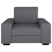 SESSEL in Bouclé Grau  - Beige/Schwarz, Design, Textil (108/91/92cm) - MID.YOU