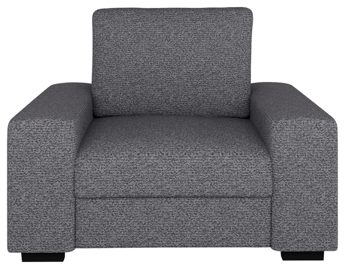 SESSEL in Bouclé Grau  - Beige/Schwarz, Design, Textil (108/91/92cm) - MID.YOU