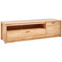 NIZKA OMARICA divji hrast  - črna/barve hrasta, Natur, kovina/les (190/54/50cm) - Hom`in