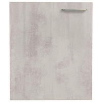 KÜCHENSCHRANKFRONT 60/72/1,9 cm  in Hellgrau  - Edelstahlfarben/Hellgrau, MODERN, Holzwerkstoff/Metall (60/72/1,9cm) - Nobilia