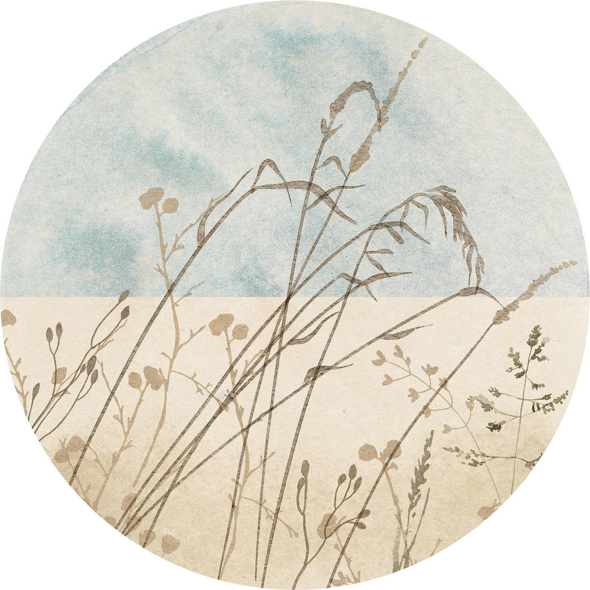 FOTOTAPETE - Blau/Braun, Trend (125cm)