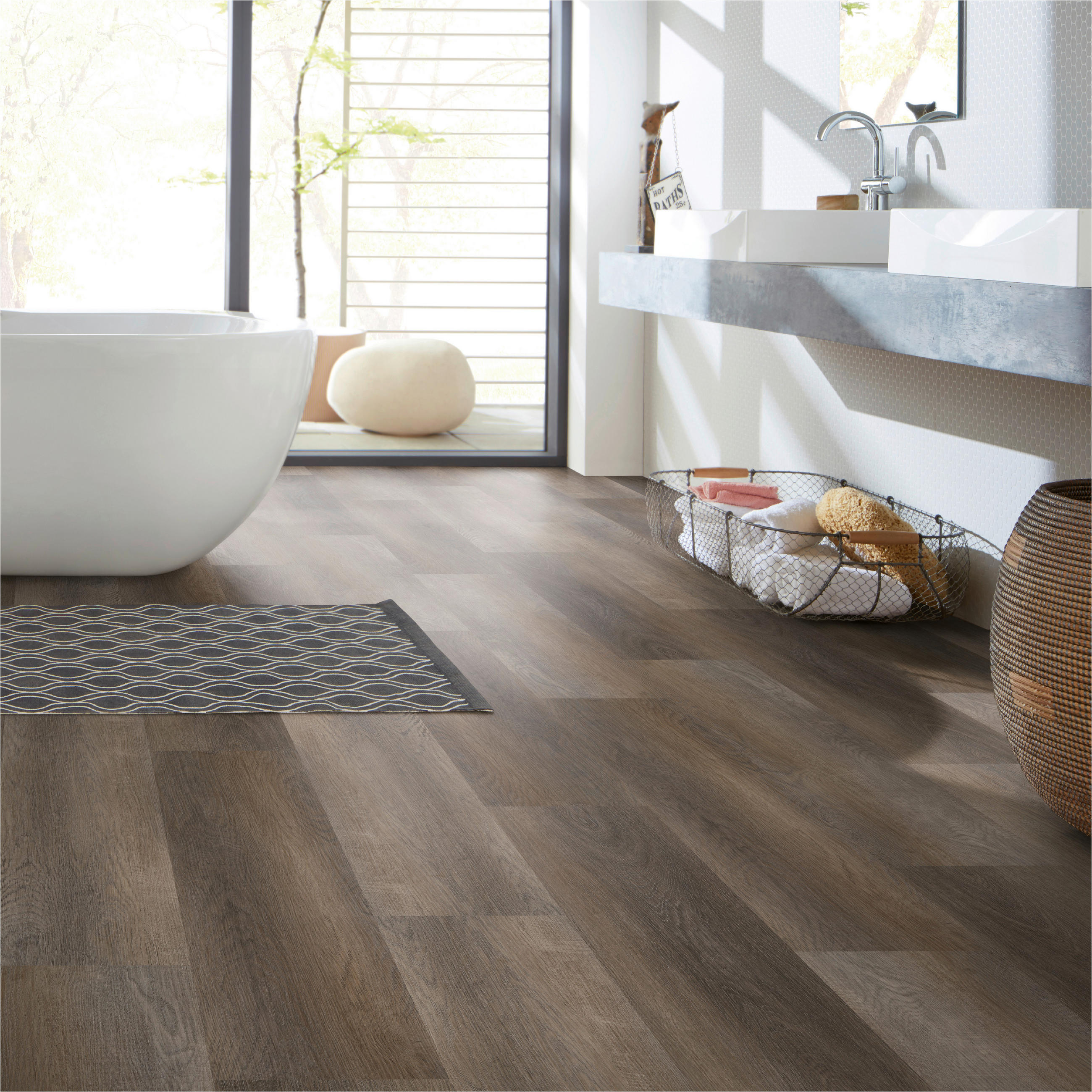 DESIGNBODEN MultilayerPlus  per  m² - Eichefarben/Braun, Basics, Kunststoff (152.4/22.8/0.65cm)