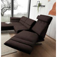 ECKSOFA Braun Flachgewebe  - Schwarz/Braun, Design, Textil/Metall (176-217/279-327cm) - Dieter Knoll