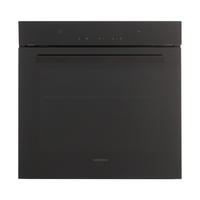 EINBAUBACKOFEN  - Schwarz, Basics, Glas/Metall (59,5/59.5/57.5cm) - Daewoo