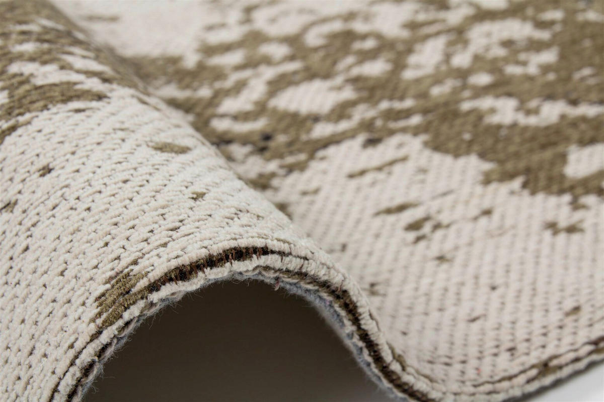 HANDWEBTEPPICH  Wohnzimmer 80/150 cm Olivgrün rechteckig  - Olivgrün, Basics, Textil (80/150cm) - Kayoom