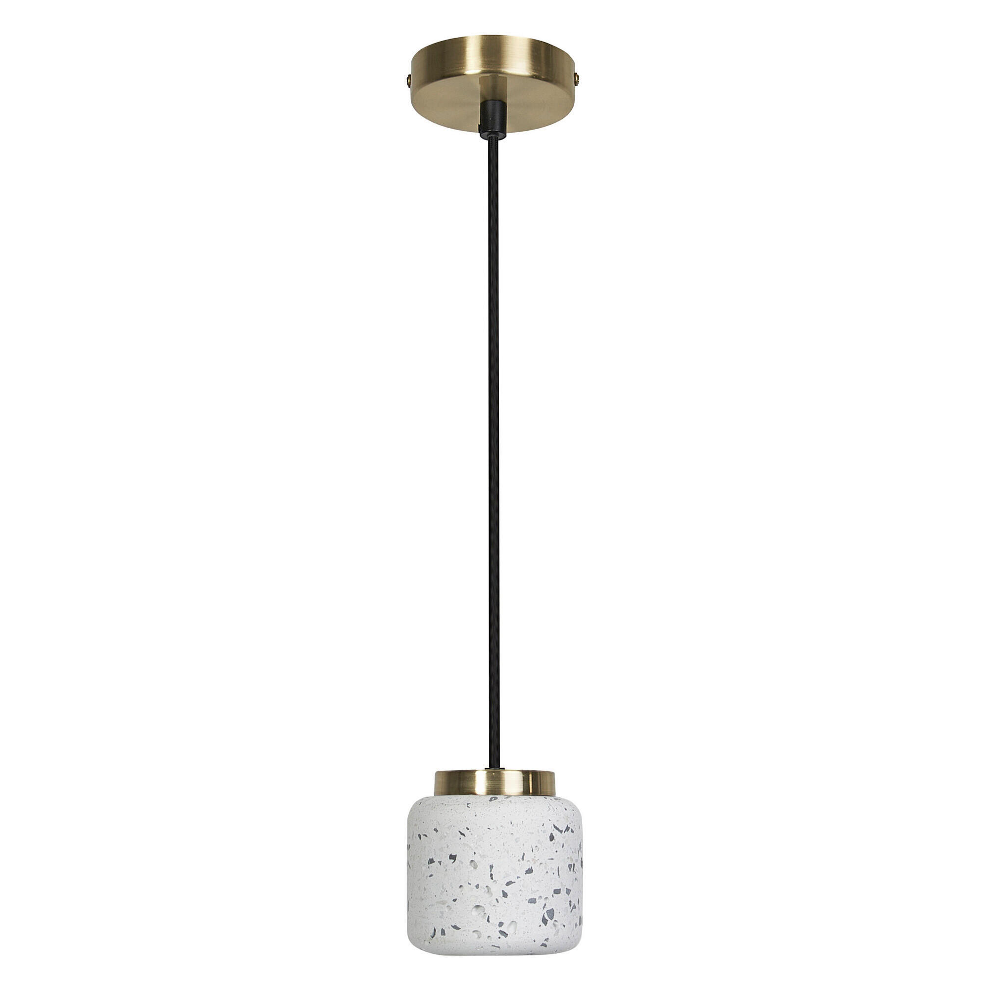 HÄNGELEUCHTE 10/150 cm  - Weiß, Basics, Stein (10/150cm) - Osram