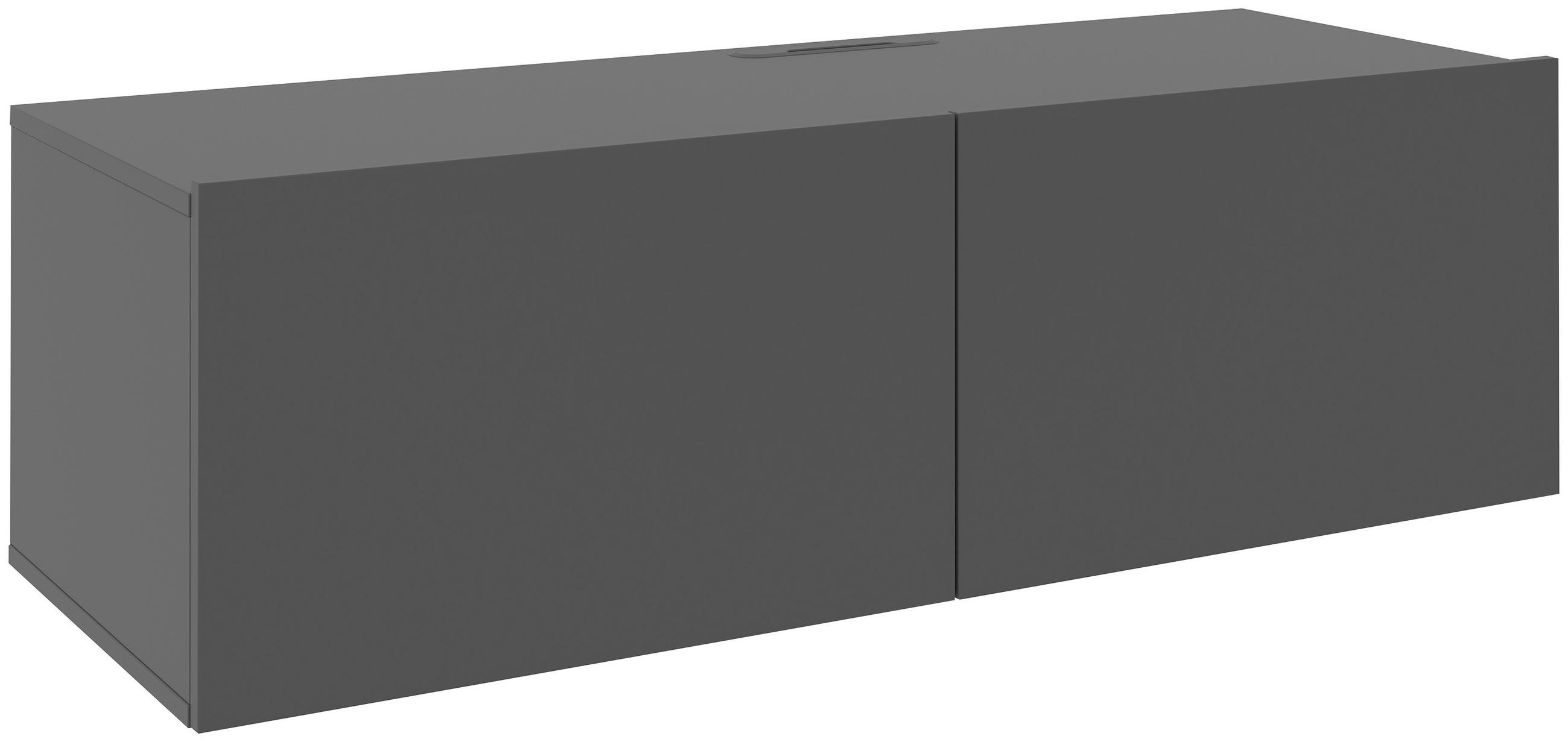 LOWBOARD Newniq in 120/36,7/45 cm - Anthrazit, Design, Holzwerkstoff (120/36,7/45cm) - Hom`in