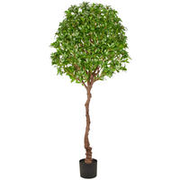 KUNSTPFLANZE 190 cm  - Schwarz/Braun, Basics, Kunststoff (190cm)