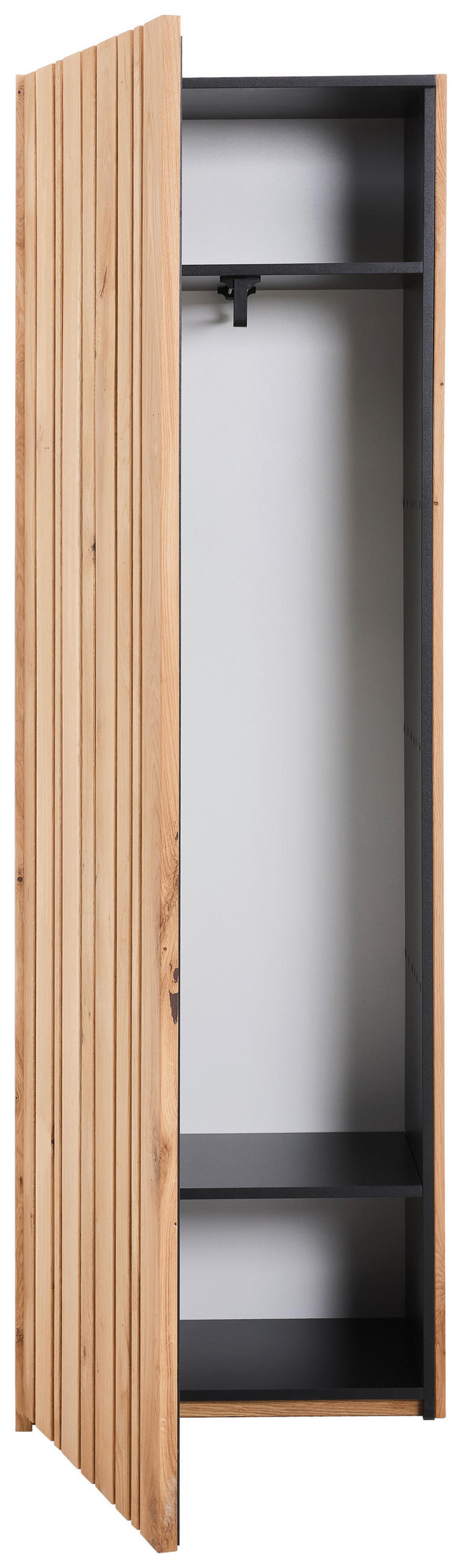 GARDEROBENSCHRANK  in 63/195/42 cm  - Eichefarben, Design, Holz/Holzwerkstoff (63/195/42cm) - Linea Natura