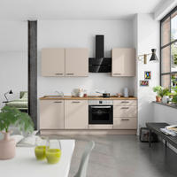 KÜCHENBLOCK Easytouch 240 cm  in Eichefarben, Sandfarben  - Sandfarben/Eichefarben, MODERN, Holzwerkstoff/Metall (240cm) - Nobilia