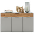 SIDEBOARD 151,9/87,9/45,2 cm  - Wildeiche/Hellgrau, Design, Holz/Holzwerkstoff (151,9/87,9/45,2cm) - Dieter Knoll