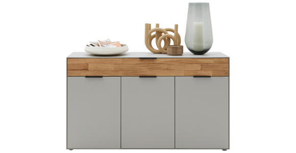 SIDEBOARD 151,9/87,9/45,2 cm  - Wildeiche/Hellgrau, Design, Holz/Holzwerkstoff (151,9/87,9/45,2cm) - Dieter Knoll