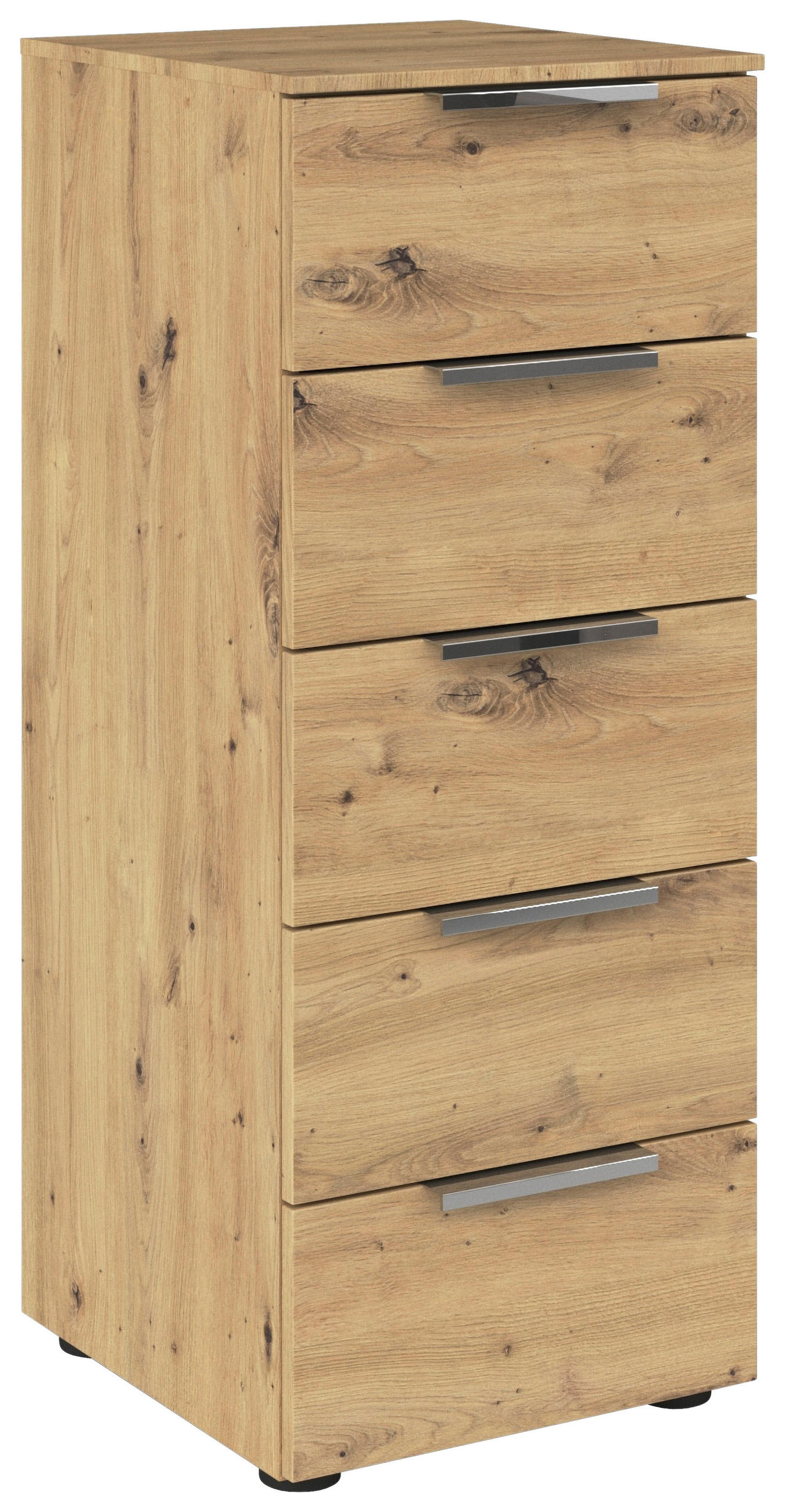 KOMMODE in 40/100/42 cm - Chromfarben/Schwarz, MODERN, Holzwerkstoff/Kunststoff (40/100/42cm) - Rauch Möbel