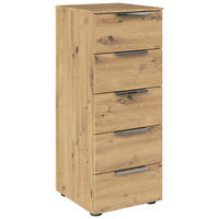 KOMMODE 40/100/42 cm  in Chromfarben, Eiche Artisan  - Chromfarben/Schwarz, Modern, Holzwerkstoff/Kunststoff (40/100/42cm) - Rauch Möbel