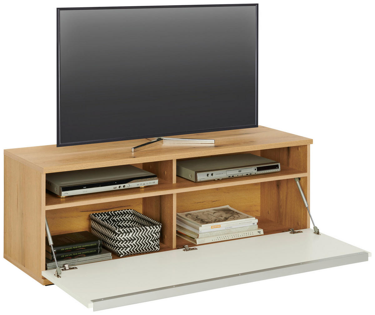 Comodă Tv 127,5/46/40 cm  - Modern, plastic/material pe bază de lemn (127,5/46/40cm) - Modern Living