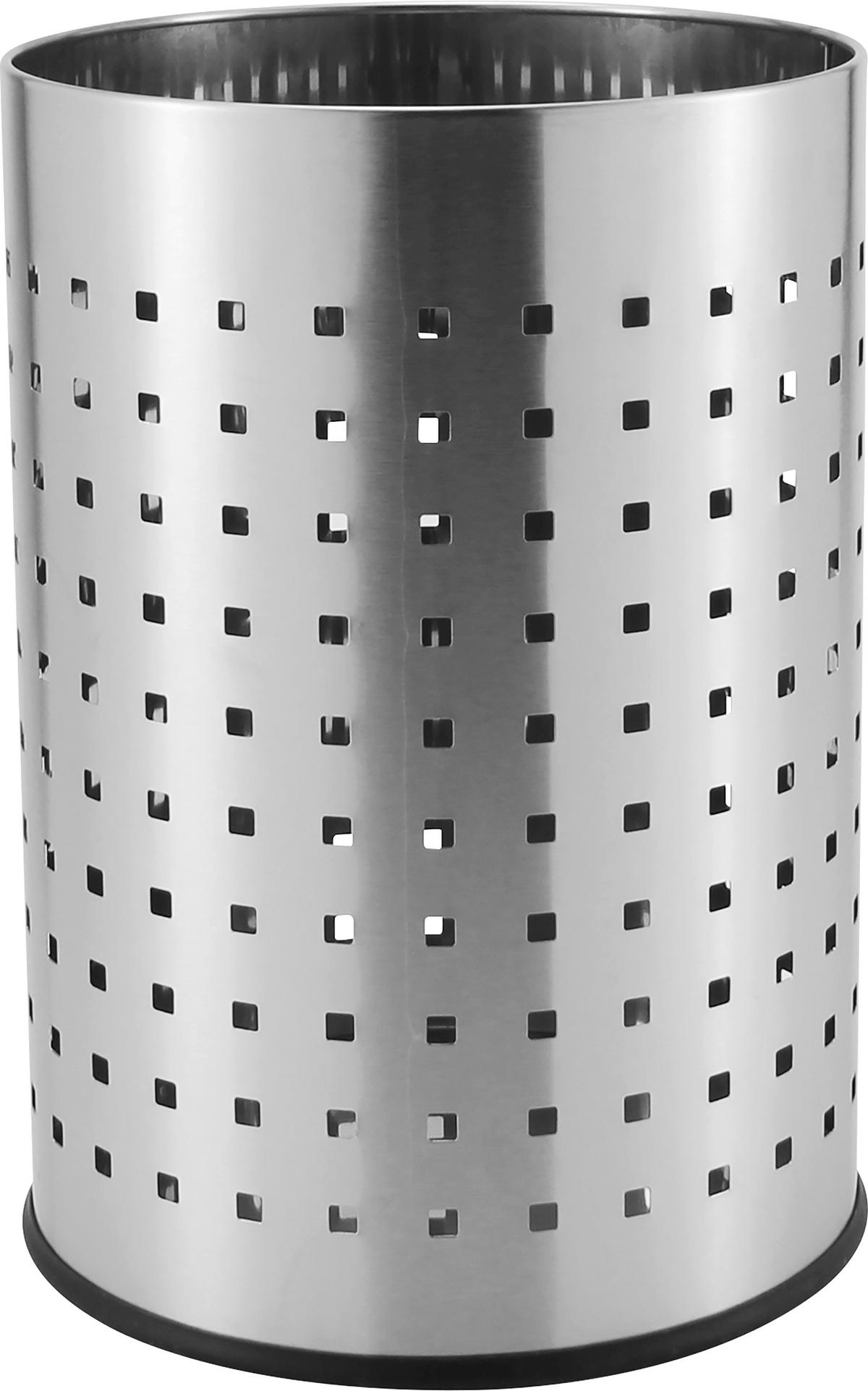 KOŠ NA PAPÍR  12 l - barvy nerez oceli, Basics, kov (25,5/35,5cm) - Homeware