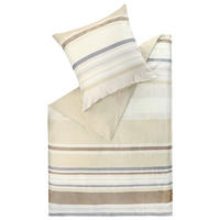 WENDEBETTWÄSCHE E-Logo Stripe beige Satin 155/220 cm  - Beige, Design, Textil (155/220cm) - Esprit