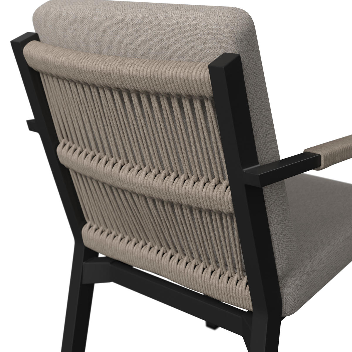 KERTI KAROSSZÉK fém, műanyag, textil antracit, szürke, világosszürke  - világosszürke/antracit, Design, műanyag/textil (56/82/70cm) - Amatio