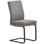 SCHWINGSTUHL  Stoffauswahl Flachgewebe  - Schwarz/Grau, Design, Textil/Metall (47/100/64cm) - Novel