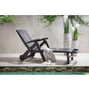 GARTENLIEGE 195/101/72 cm  - Anthrazit, Basics, Kunststoff (195/101/72cm) - Ambia Garden