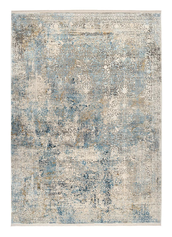WEBTEPPICH  67/130 cm  Blau, Grau   - Blau/Grau, Design, Textil (67/130cm) - Dieter Knoll