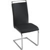 STOLICA  crna, boje kroma  metal, tekstil      - boje kroma/crna, Design, metal/tekstil (43/98/56cm) - Xora