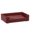 HUNDESOFA - Chromfarben/Bordeaux, KONVENTIONELL, Holz/Textil (91/57/25cm)